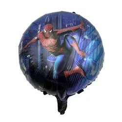 Balon din Folie de Aluminiu Rotund Spiderman, Design Night Crawler Marvel, 45 x 45 cm