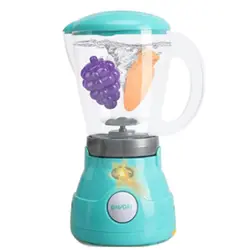 Blender de jucărie cu accesorii în culori albastru deschis și apricot