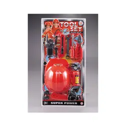 Set de Joacă Role-Play Pompier, Include Cască de Protecție, Stingător, Mască și Accesorii, Dimensiune Cască 22 cm, Multicolor