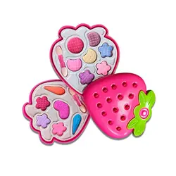 Set de Machiaj pentru Copii în Formă de Căpșună, 2 Etaje cu Accesorii, Formule Lavabile și Sigure, Princess Collection