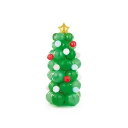 Set Buchet Balon Brad de Craciun gigant cu 65 baloane incluse 65x161 cm