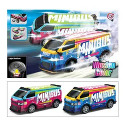 Mașină telecomandată MiniBus City cu lumini LED