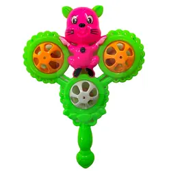 Zornăitoare colorată din plastic pentru bebeluși cu elemente rotative