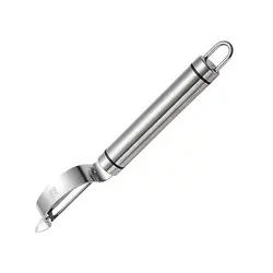 Curățător de Legume din Inox, Peeler Compact cu Lamă Pivotantă, 1.5 x 2.5 cm