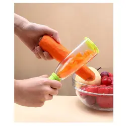 Curățător Legume și Fructe cu Recipient de Colectare Coji, Brand Elastix, 20 x 5 cm