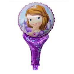 Balon din Folie de Aluminiu Figurină, Model Prințesa Sofia Întâi, Mov, 50 x 28 cm