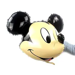 Balon din Folie Metalizată, Model Cap Mickey Mouse Giant, 75 x 50 cm