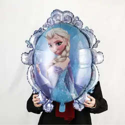 Balon din Folie Metalizată, Model Oglindă Frozen (Elsa și Anna), Double Side, 75 x 75 cm