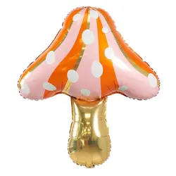 Balon din Folie de Aluminiu Tip Figurină, Model Ciupercă cu Buline, 65 x 53 cm
