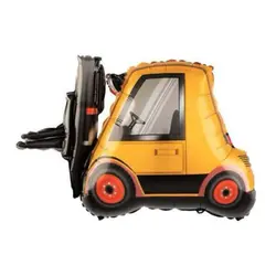 Balon din Folie de Aluminiu Tip Figurină, Model Stivuitor / Utilaj Depozit, 79 x 53 cm