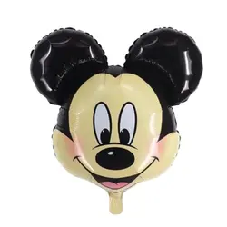 Balon din Folie de Aluminiu Tip Figurină, Model Cap Mickey Mouse, 25 x 25 cm