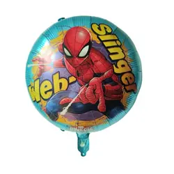 Balon din Folie de Aluminiu Rotund, Spider-Man Web Slinger, 45 x 45 cm