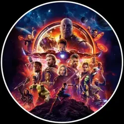 Balon din Folie de Aluminiu Rotund, Avengers Infinity War, Multicolor, 45 x 45 cm