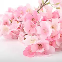 Crenguță de Măr Artificial Înflorit, Aspect Natural, 85 cm