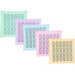 Set 5 Lavete din Microfibră Multicolore, Ultra-Absorbante, 30 x 30 cm