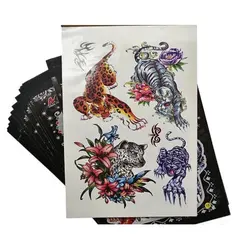 Album Tatuaje Temporare, Set 4 Foi, Dimensiuni 12 x 8.5 cm, Modele Artistice Variate