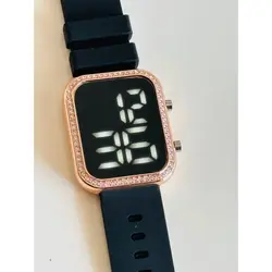 Ceas de Mână pentru Femei, Digital LED cu Bandă de Silicon