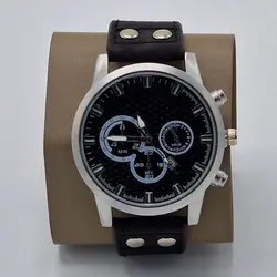 Ceas de Mână Bărbătesc cu Dată și Curea din Piele – Set 4 Modele Elegante