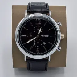 Ceas de Mână Bărbătesc cu Dată și Curea din Piele – Set 4 Modele Elegante