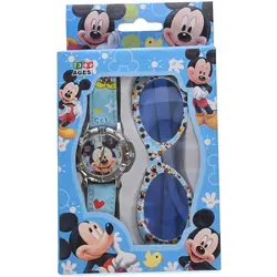 Set Cadou pentru Copii, Ceas de Mână Analogic și Ochelari de Soare Asortați, Diverse Modele Tematice