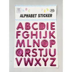 Set Stickere Decorative 3D, Cifre și Simboluri Matematice, Dimensiuni 24 x 17 cm, Diverse Culori