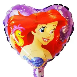 Balon din Folie Figurină Ariel în Formă de Inimă 25 x 25 cm