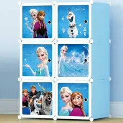 Dulap Modular de Depozitare pentru Copii, Polipropilenă Ecologică, 6 Compartimente, 75 x 37 x 111 cm