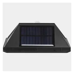 Lampă Solară de Perete cu 100 LED-uri, Senzor de Mișcare și Lumină, 13.5 x 9.7 x 7 cm