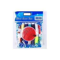 Set de cusut 28 articole, cu ațe colorate și accesorii de bază