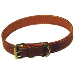 Zgardă din piele pentru câini 54 cm x 2 cm