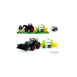 Set Utilaj Agricol Gigant – Tractor cu Presă de Balotat, Lungime 63 cm, Mecanisme Mobile și Detalii Realiste