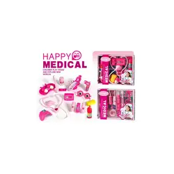 Trusă de Doctor Happy Medical pentru Copii, Set Interactiv cu 10+ Accesorii și Cutie de Depozitare