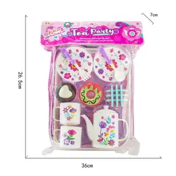 Set de Ceai „Tea Time Party” – Ceainic, Cești și Tavă de Servire, Design Elegant pentru Joc de Rol