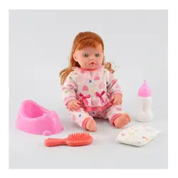 Set Păpușă Bebeluș „My Sweet Baby”, 32 cm, cu Accesorii de Hrănire și Îngrijire