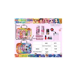 Trusă de Machiaj „Fashion Glamour” – Set Complet Tip Gentuță cu Oglindă și Accesorii Cosmetice