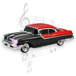 Mașină-Boxă Bluetooth Pontiac 1955, Radio FM, MP3, Stereo HIFI, 28 cm – Negru Elegant