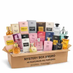 Mystery Box Angro MG Perfumes 48 Parfumuri 100 ml Mix Damă și Bărbați