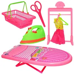 Set de Joacă Masă de Călcat și Fier de Călcat Interactiv, Jucărie de Rol pentru Copii cu Accesorii