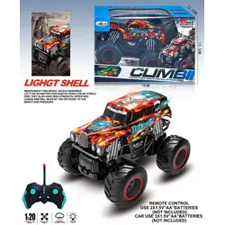Mașină Off-Road „Climb” cu telecomandă, Scara 1:20, Roți Mari din Cauciuc și Suspensii Active
