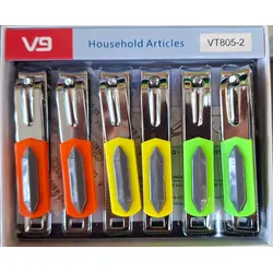 Set 12 Unghiere Mari "V9", Calitate Premium, Design Neon Vibrant, Display Box