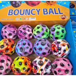 Set 12 Mingi cu Lumină LED Multicolore, Calitate Superioară, Design Texturat și Transparent, 6.5 cm