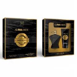 Casetă Cadou Bărbați G FOR MEN DEEP BLACK (Parfum 50 ml + Gel de Duș 50 ml)