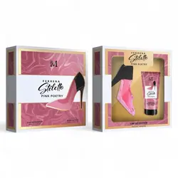 Casetă Cadou Femei FERRERA STILETTO PINK POETRY (Parfum 50 ml + Loțiune de Corp 50 ml)