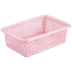 Coș de Depozitare Dreptunghiular din Plastic, 22x15x8 cm, Design Perforat