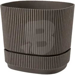 Ghiveci din Plastic pentru Flori FLORA, Capacitate 0,6 L, Formă Pătrată