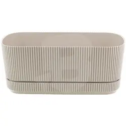 Jardinieră din Plastic pentru Flori FLORA, Capacitate 3 L, Formă Ovală