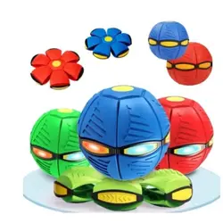 Minge Transformabilă în Disc tip Frisbee cu Iluminare LED