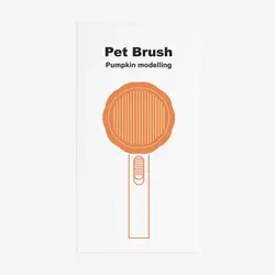 Pet Brush Pumpkin Model – Perie pentru Animale cu Auto-Curățare, Universală pentru Câini și Pisici