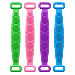 Perie Silicon Corp pentru Spălare și Masaj, Model Dublu cu Mâner, Mărime Universală, Multicolor