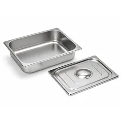 Tavă Gastronorm GN, capac inclus, inox, 32.5 x 26.5 x 6.5 cm, Uz Profesional HoReCa